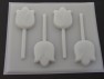 511 Tulip Flower Chocolate or Hard Candy Lollipop Mold